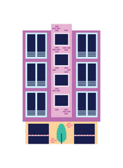 Poster - front building flat