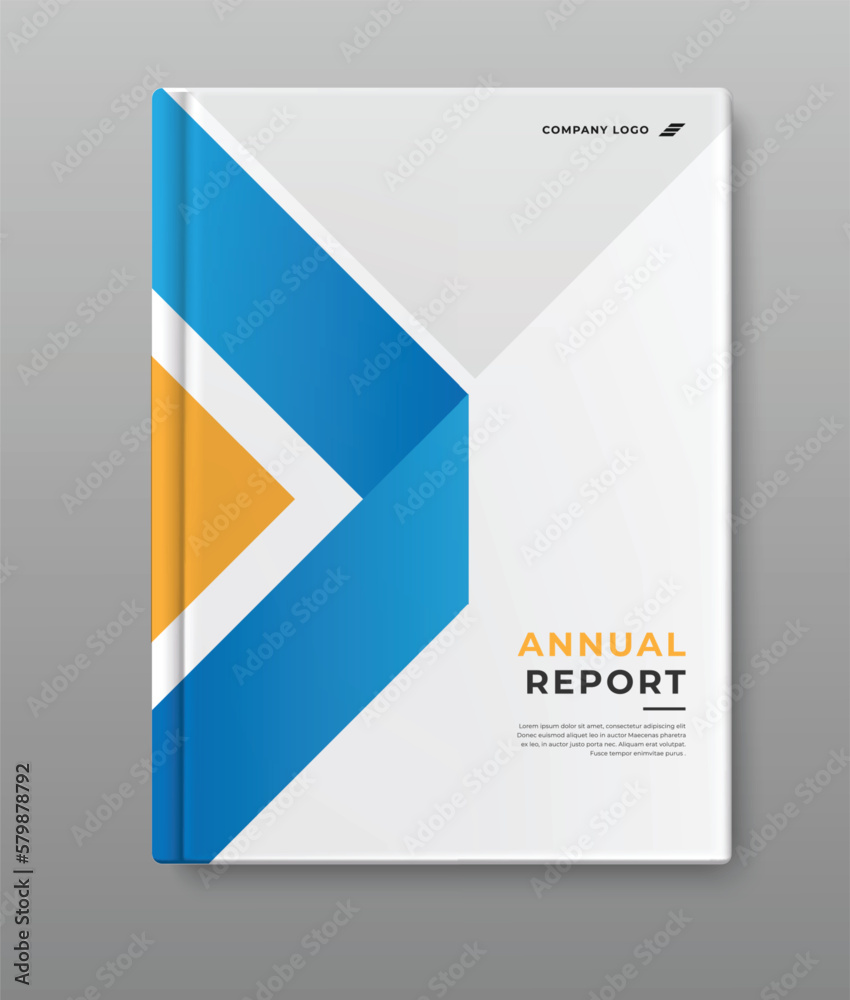 business modern annual report cover template design Stock Vector ...