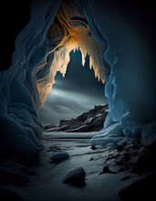 Ice Cave (generative Ai Content)