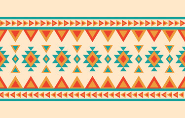 Wall Mural - Oriental ethnic pattern. Abstract ethnic geometric pattern background design wallpaper, Indian border background,carpet,wallpaper,clothing,wrapping,batic,fabric, traditional print vector illustration