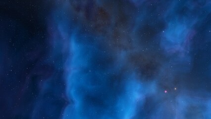 Wall Mural - red-violet nebula in outer space, horsehead nebula, unusual colorful nebula in a distant galaxy, red nebula 3d render
