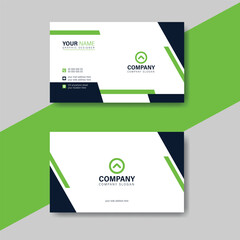 Professional modern business card layout design