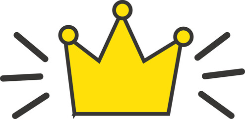 Wall Mural - there are marked symbols next to the crown, which means eye-catching, conspicuous, and luminous