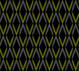 Wall Mural - Seamless halftone criss cross stripe line pattern vector on black background, zigzag pattern for Fabric and textile printing, jersey print, wrapping paper, backdrops and packaging