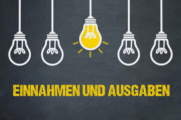 Poster - Einnahmen und Ausgaben	