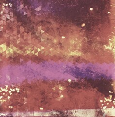Aufkleber - Retro style sweet pastel color triangles background. Vintage style old fashion colors.