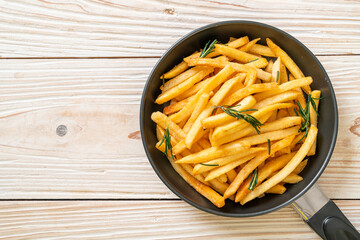 Wall Mural - French fries with sour cream and ketchup