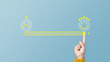 © sichon - Customer touching loading bar for rating feedback scale. Loading giving smile emoticon. Service rating, feedback, satisfaction concept