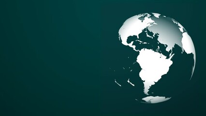 Wall Mural - Global communications, system and the world wide web. Digital world background. Blue planet earth from space. 
