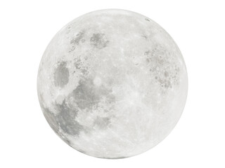 Wall Mural - super moon closeup show the details of lunar surface.