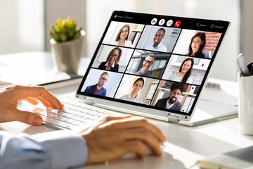 Poster - Online Digital HR Video Conference Webinar