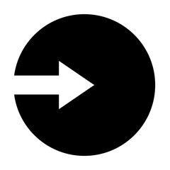 Poster - arrow, right, navigation, sign icon. Element of direction icon. Signs and symbols collection icon for websites, web design, mobile app on white background