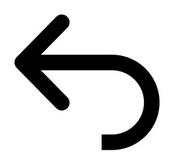 Poster - arrow, left, navigation icon. Element of direction icon. Signs and symbols collection icon for websites, web design, mobile app on white background