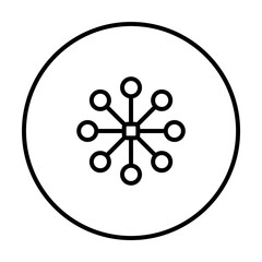 Poster - drone field outline icon on light background
