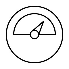 Poster - Gauge, energy icon. Simple line, outline electro power icons for ui and ux, website or mobile application on white background