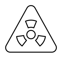 Poster - Nuclear, energy icon. Simple line, outline electro power icons for ui and ux, website or mobile application on white background