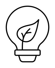 Poster - Light bulb, energy icon. Simple line, outline electro power icons for ui and ux, website or mobile application on white background