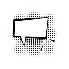 Poster - pop art, speech bubble icon. Element of speech bubble pop art style icon. Signs and symbols collection icon for websites, web design, mobile app on white background