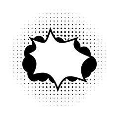 Poster - pop art, speech bubble icon. Element of speech bubble pop art style icon. Signs and symbols collection icon for websites, web design, mobile app on white background