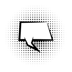 Poster - pop art, speech bubble icon. Element of speech bubble pop art style icon. Signs and symbols collection icon for websites, web design, mobile app on white background