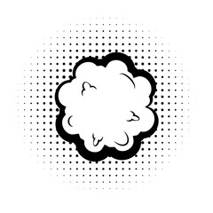 Poster - pop art, speech bubble, cloud icon. Element of speech bubble pop art style icon. Signs and symbols collection icon for websites, web design, mobile app on white background