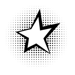 Poster - pop art, speech bubble, star icon. Element of speech bubble pop art style icon. Signs and symbols collection icon for websites, web design, mobile app on white background
