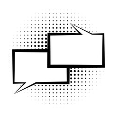 Poster - pop art, speech bubble icon. Element of speech bubble pop art style icon. Signs and symbols collection icon for websites, web design, mobile app on white background