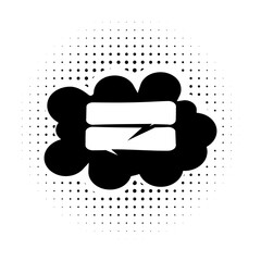 Poster - pop art, speech bubble icon. Element of speech bubble pop art style icon. Signs and symbols collection icon for websites, web design, mobile app on white background