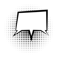 Poster - pop art, speech bubble icon. Element of speech bubble pop art style icon. Signs and symbols collection icon for websites, web design, mobile app on white background
