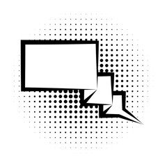 Poster - pop art, speech bubble icon. Element of speech bubble pop art style icon. Signs and symbols collection icon for websites, web design, mobile app on white background
