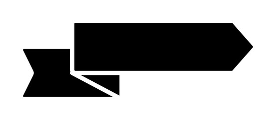 Poster - Ribbon icon. Simple decoration band icons for ui and ux, website or mobile application on white background