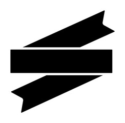 Poster - Ribbon icon. Simple decoration band icons for ui and ux, website or mobile application on white background