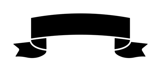 Poster - Ribbon icon. Simple decoration band icons for ui and ux, website or mobile application on white background