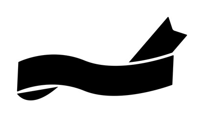 Poster - Ribbon icon. Simple decoration band icons for ui and ux, website or mobile application on white background