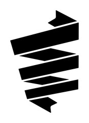 Poster - Ribbon icon. Simple decoration band icons for ui and ux, website or mobile application on white background