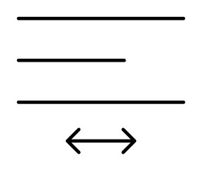 Poster - align, format, text icon. Element of text and sign for mobile concept and web apps icon. Thin line icon for website design and development on white background welcome background