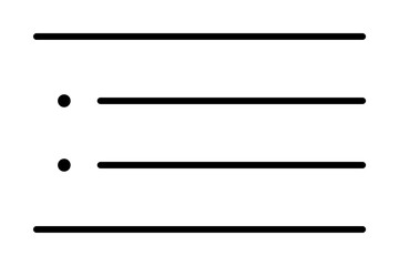 Poster - format, indent, list icon. Element of text and sign for mobile concept and web apps icon. Thin line icon for website design and development on white background welcome background