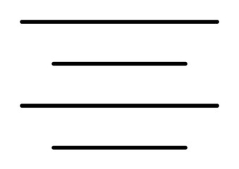 Poster - align, format, text, middle icon. Element of text and sign for mobile concept and web apps icon. Thin line icon for website design and development on white background welcome background