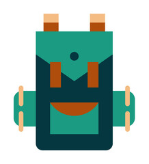 Poster - backpack, bag icon. Element of color African safari icon. Premium quality graphic design icon. Signs and symbols collection icon for websites, web design on white background