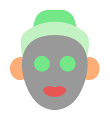 Poster - Skin care mask woman icon. Simple color elements of alternative medicine icons for ui and ux, website or mobile application on white background