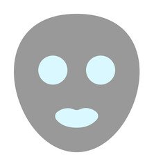 Poster - Face mask woman icon. Simple color elements of alternative medicine icons for ui and ux, website or mobile application on white background