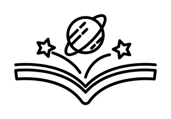Fototapete - augmented reality, technology, education, reading, space icon. Element of new technology icon on white background on white background