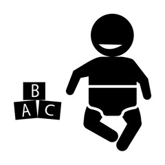 Sticker - Baby, temperature, Celsius icon. Element of baby pictogram icon on white background