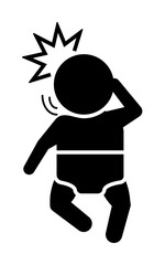 Wall Mural - Baby, play the game icon. Element of baby pictogram icon on white background