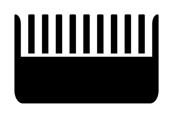 Poster - Comb, hairbrush icon. Simple bathroom icons for ui and ux, website or mobile application on white background