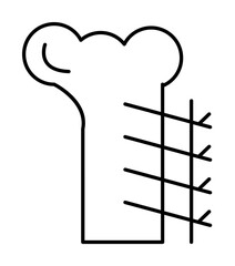 Sticker - Bone surgery broken icon. Simple line, outline of human skeleton icons for ui and ux, website or mobile application on white background on white background