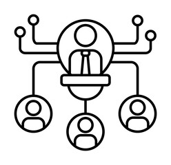 Poster - Resource, allocation, business icon. Element of business icon on white background