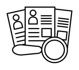 Poster - Business, finance, documents icon. Element of business icon on white background