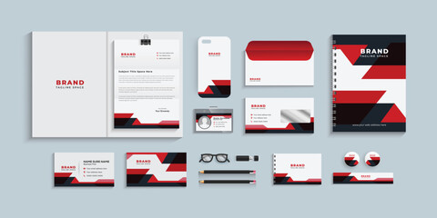 Wall Mural - Corporate identity template, business stationery set.eps