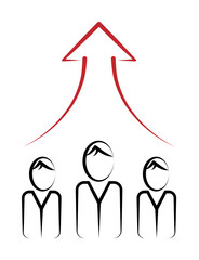 Poster - Teamwork 2 colored line icon. Simple colored element illustration. Teamwork outline symbol design from finance set on white background